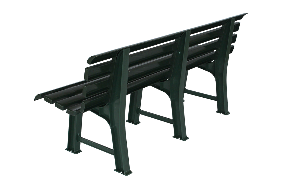 Скамья пластиковая  арт.СКП-МТ008 (темно-зеленая)