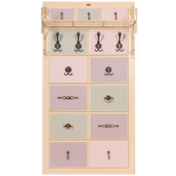 Вешалка настенная Пандора 3 Айвори Акварель