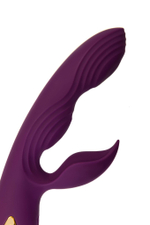 Фиолетовый вибратор-кролик Octar - 24,5 см. (Цвет: фиолетовый)