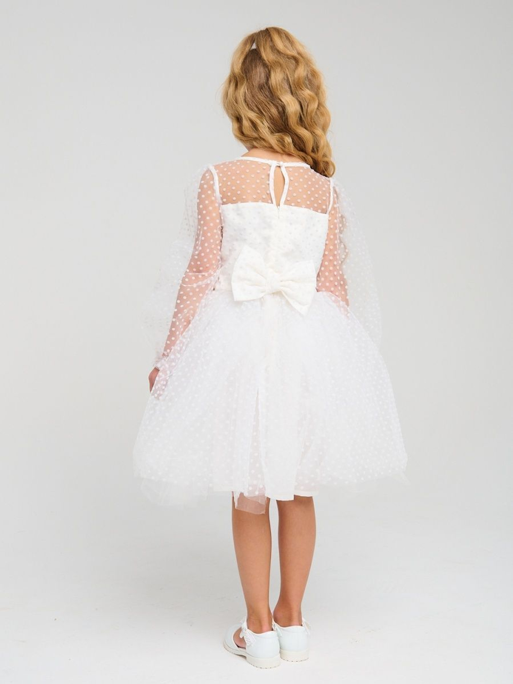 Пышное платье Уэнсдэй Аддамс (Wednesday Addams) в горох