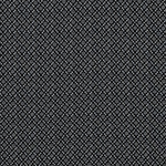 Шёлковый крепдешин чёрного цвета с мелким узором из точек и завитков (66 г/м2)