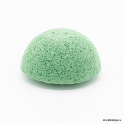 спонж конняку зеленый чай, полусфера