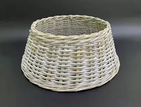 Корзина для декорирования основания елки белая, 28х65 см., House of Seasons (85395)