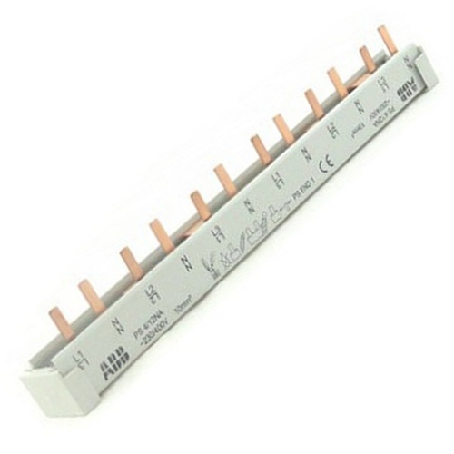 Гребенчатая шина распределительная PS4/12NA 4-полюсная (N L1 N L2 N L3) 12 модулей 63А ABB 2CDL240213R1012