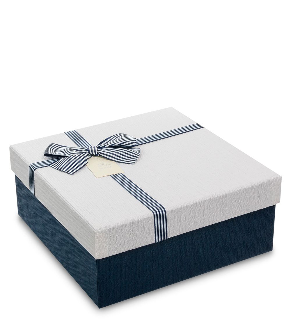 WF-79/2-B Коробка «Квадрат» цв.син./бел.