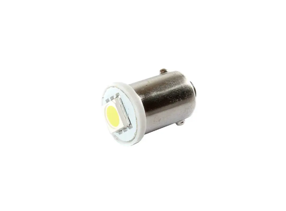 Светодиод 12V T 8   1SMD 5050 WHITE МАЯК (цок.) 12T8-W\1SMD