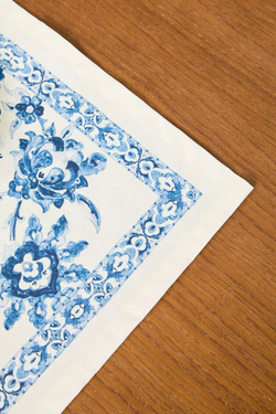 ZARA HOME САЛФЕТКА С МОЗАИЧНЫМ ПОКРЫТИЕМ ИЗ СМОЛЫ, СИНИЙ