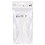 Заколка для волос баретте с бантом и широкими длинными хвостиками, белый, MONTE VITA, 457114