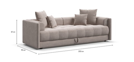 Тахта BOSS велюр Monolit латте