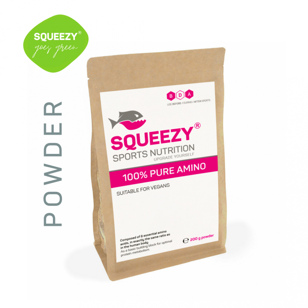 Аминокислоты SQUEEZY 100% PURE AMINO, ПОРОШОК 200 Г