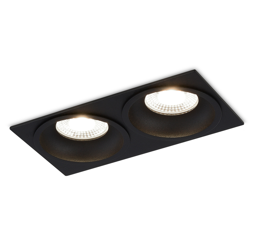 Светильник встраиваемый CRATER,  10W,  923Lm,  4000K,  D82хH40мм,  IP44,  черный