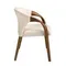 Стул Angel Cerda 5151, кремовый бархат, орех