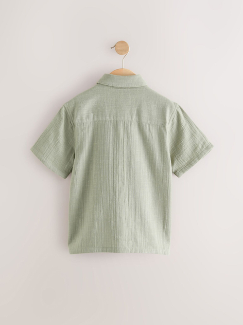 Рубашка с коротким рукавом для мальчика Next AB7-066, Хаки