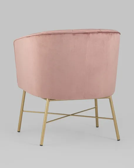 Кресло Chalet розовый велюр