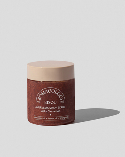 Скраб для тела пряный Bisou Aromacologie Ayurveda Spicy Scrub Salty Cinnamon Соленая Корица 250 мл.