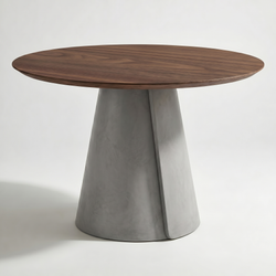 Обеденный стол ROLL CONCRETE walnut