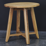 Журнальный столик, 49х49х51, Nord Oak, прикроватный, из массива дуба, круглый, комплект 2 шт, MAKOSA