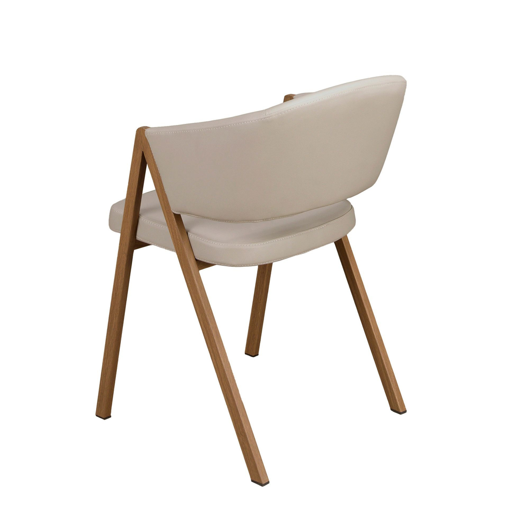 Стул из экокожи цвета норки модель 4163