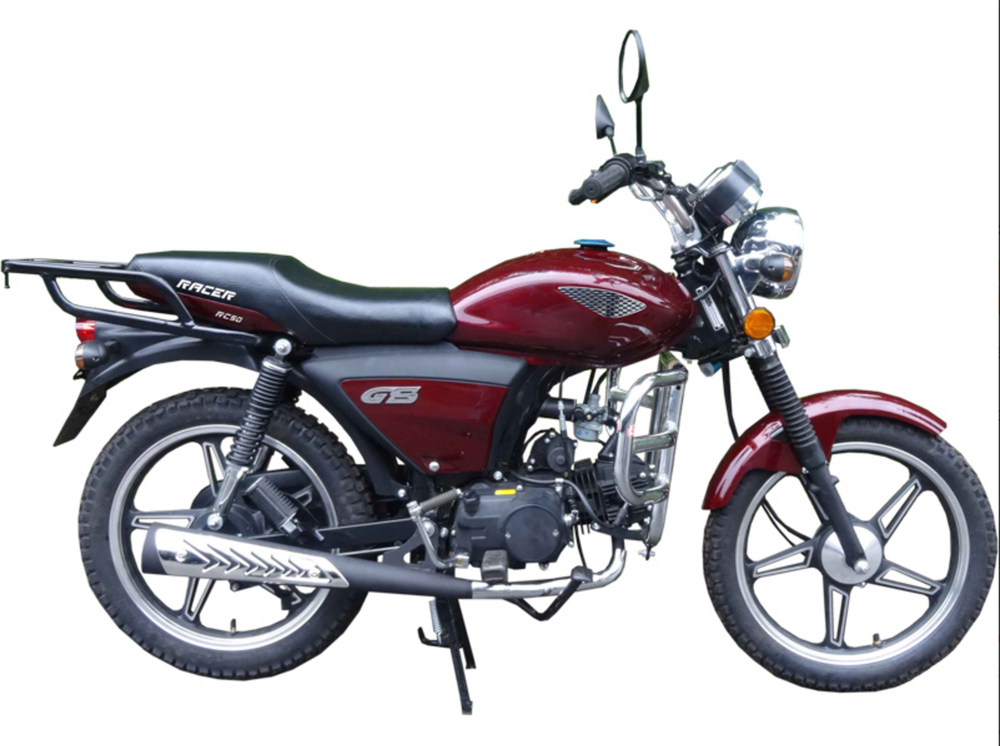 Мопед Racer RC50 Alpha + ЦПГ 125 (бордовый) (Россия) без спидометра