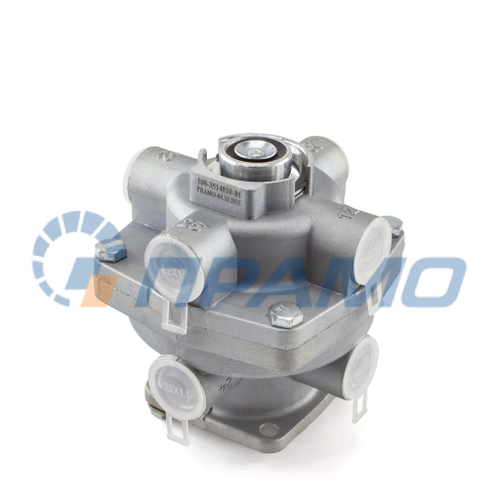 100-3514010-01 (ПРАМО) Кран тормозной 2-х секционный для КАМАЗ, МАЗ, ЗИЛ