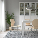 Стул - IKEA SIGTRYGG/SEFAST, 82х52х50 см, бежевый/металлик, ИКЕА