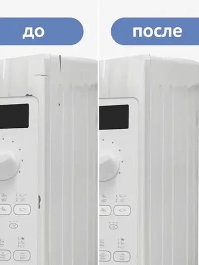 Эмаль для бытовой техники KUDO ремонтная с кисточкой, белая / Краска для холодильника, микроволновой печи и стиральной машинки KU-7K1311