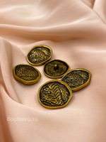 Пуговицы бронза с чернением неровный край