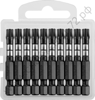 KRAFTOOL Impact Pro TX 30, 50 мм, 10 шт, Ударные биты (26195-30-50-S10)