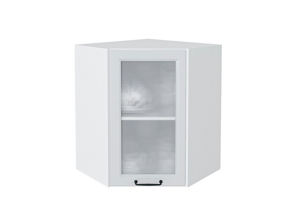 Шкаф верхний угловой остекленный Ницца