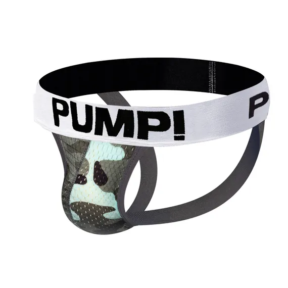 Мужские трусы джоки камуфляжные серые сетчатые PUMP! PU186-3