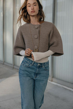 Короткая вязаная кофта - ZARA
