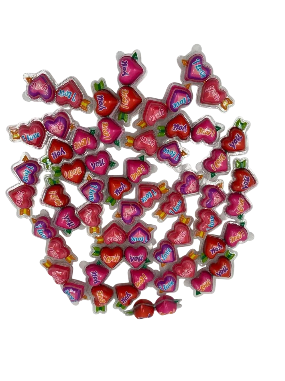 Мармелад жевательный в виде сердечек , 30шт