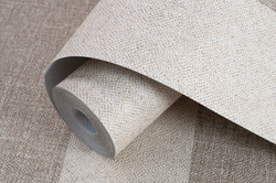 обои в полоску для зала