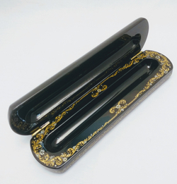 Шкатулка-пенал для ручки "Москва. Зима" худ. А. Чигарева 17.5х4.5см