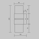 Настенный светильник (бра) Maytoni MOD505WL-L12BS3K