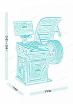 Балансировочный станок с монитором S835 Giuliano