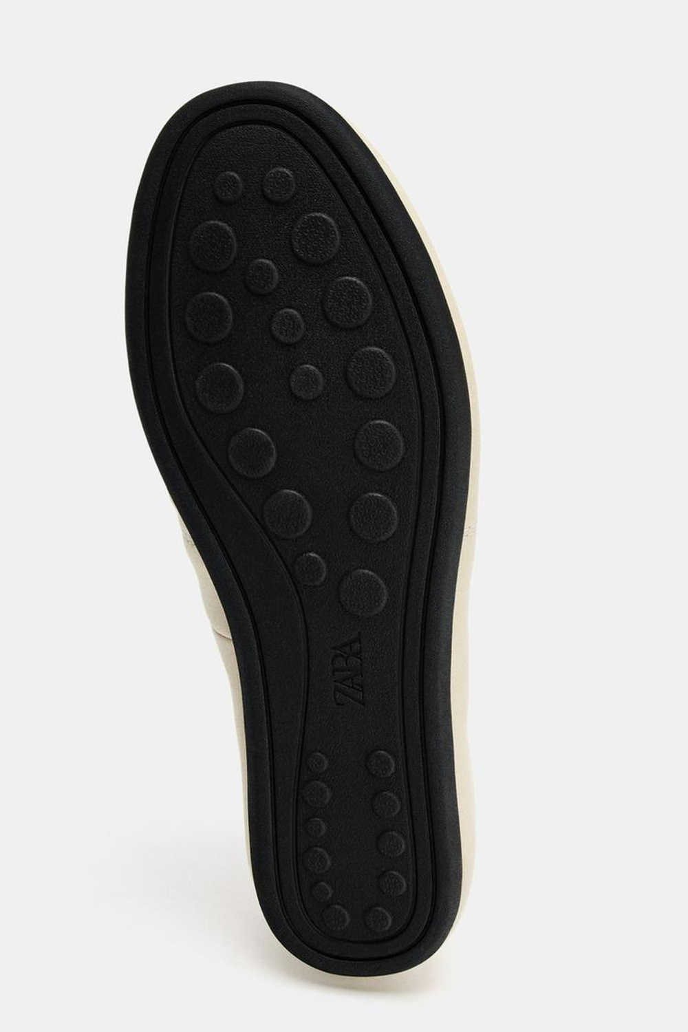 ZARA ТУФЛИ-ДЕРБИ ИЗ МЯГКОЙ КОЖИ, БЕЛЫЙ