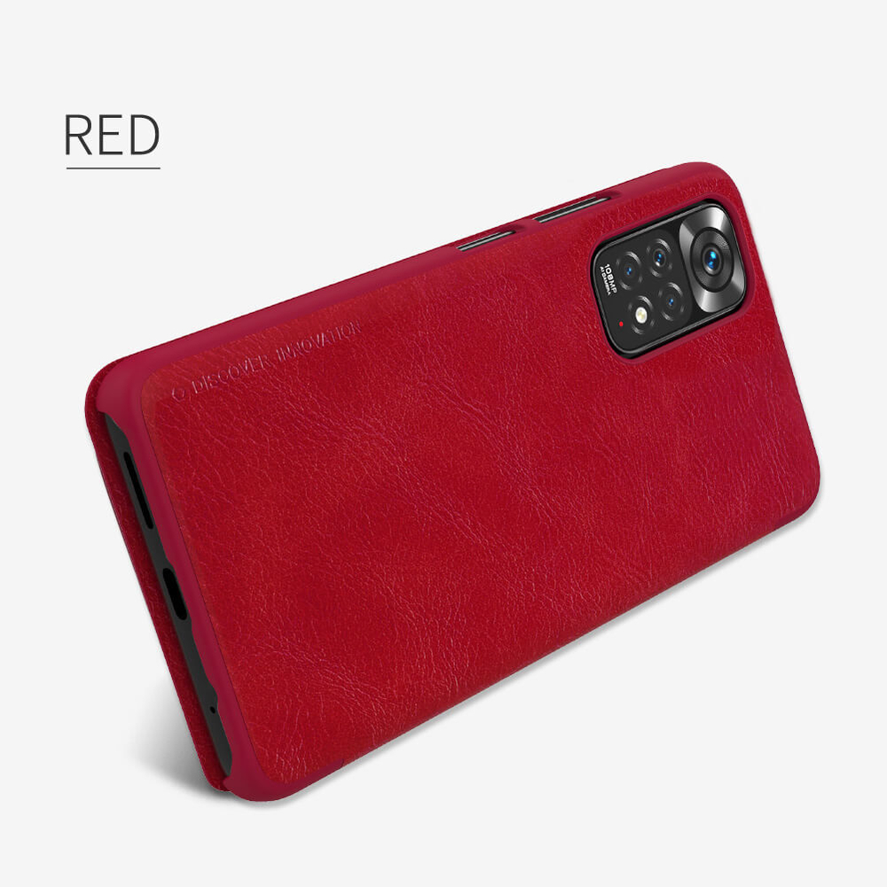 Кожаный чехол-книжка Nillkin Leather Qin для Xiaomi Redmi Note 11S