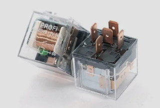 Реле 5-ти конт 24V 40А с ухом ПРОЗРАЧНОЕ с диодом