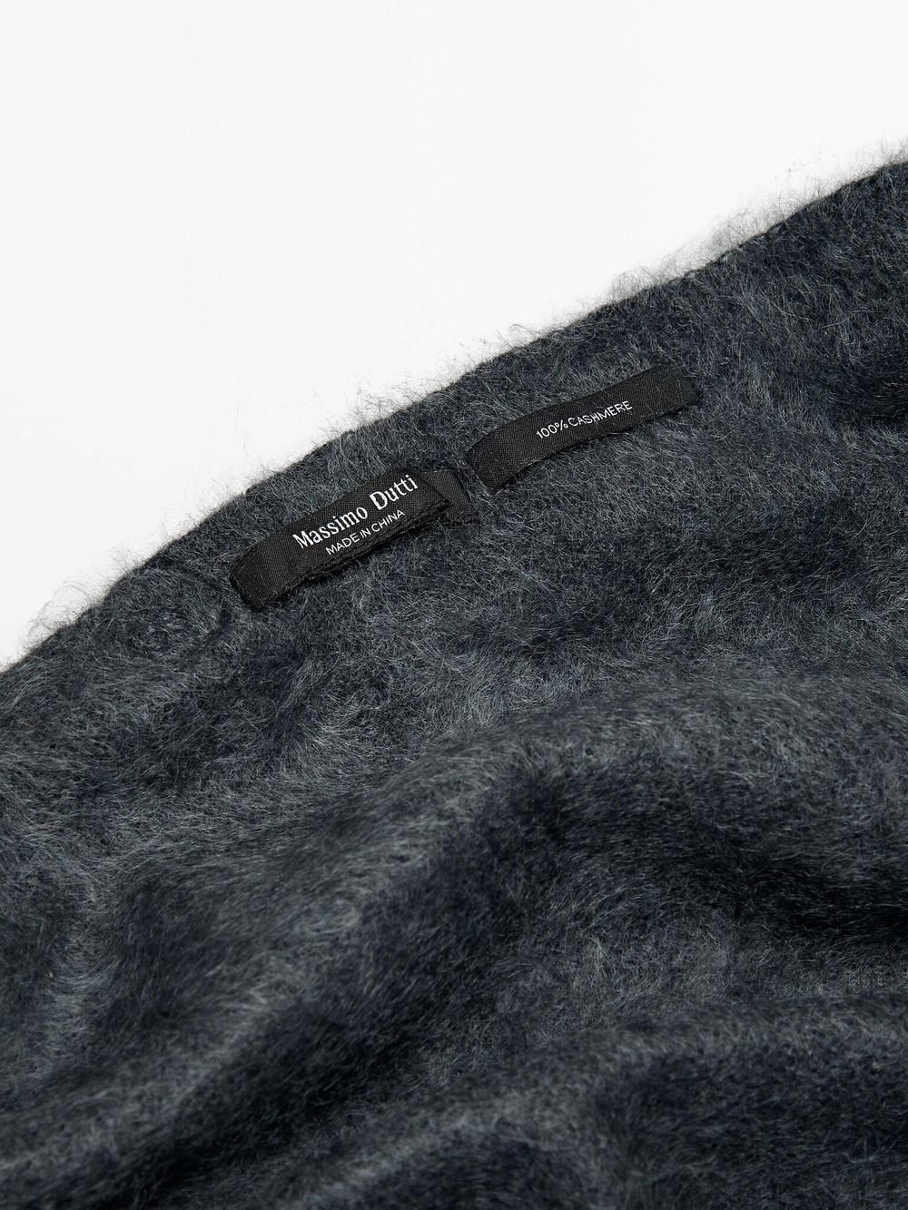 Massimo DuttiБандана из 100% кашемира, серый