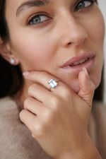 Кольцо Crystal Classic с голубым топазом