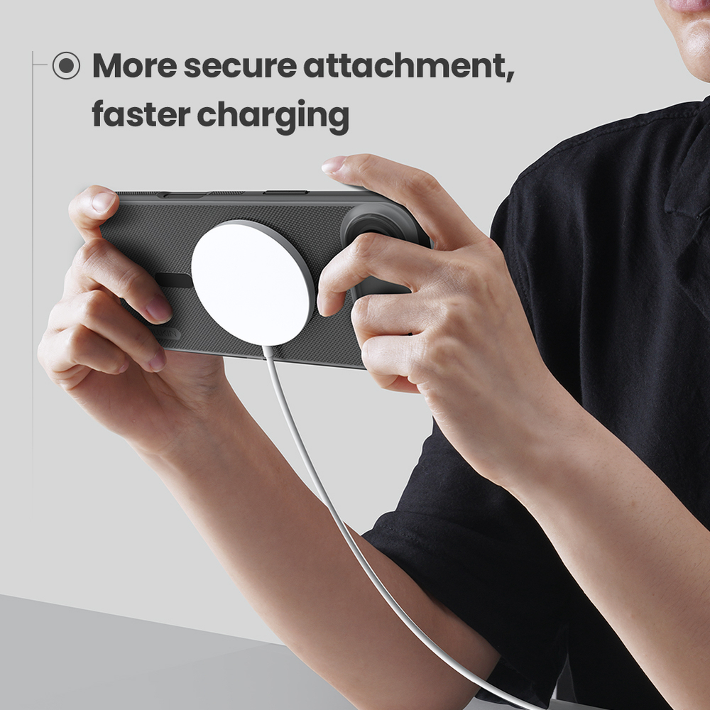 Чехол тонированный c MagSafe для iPhone Air, серия Super Frosted Shield Pro Magnetic (Clear version) от Nillkin