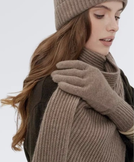 Шарф Ш803-29 темно-бежевый