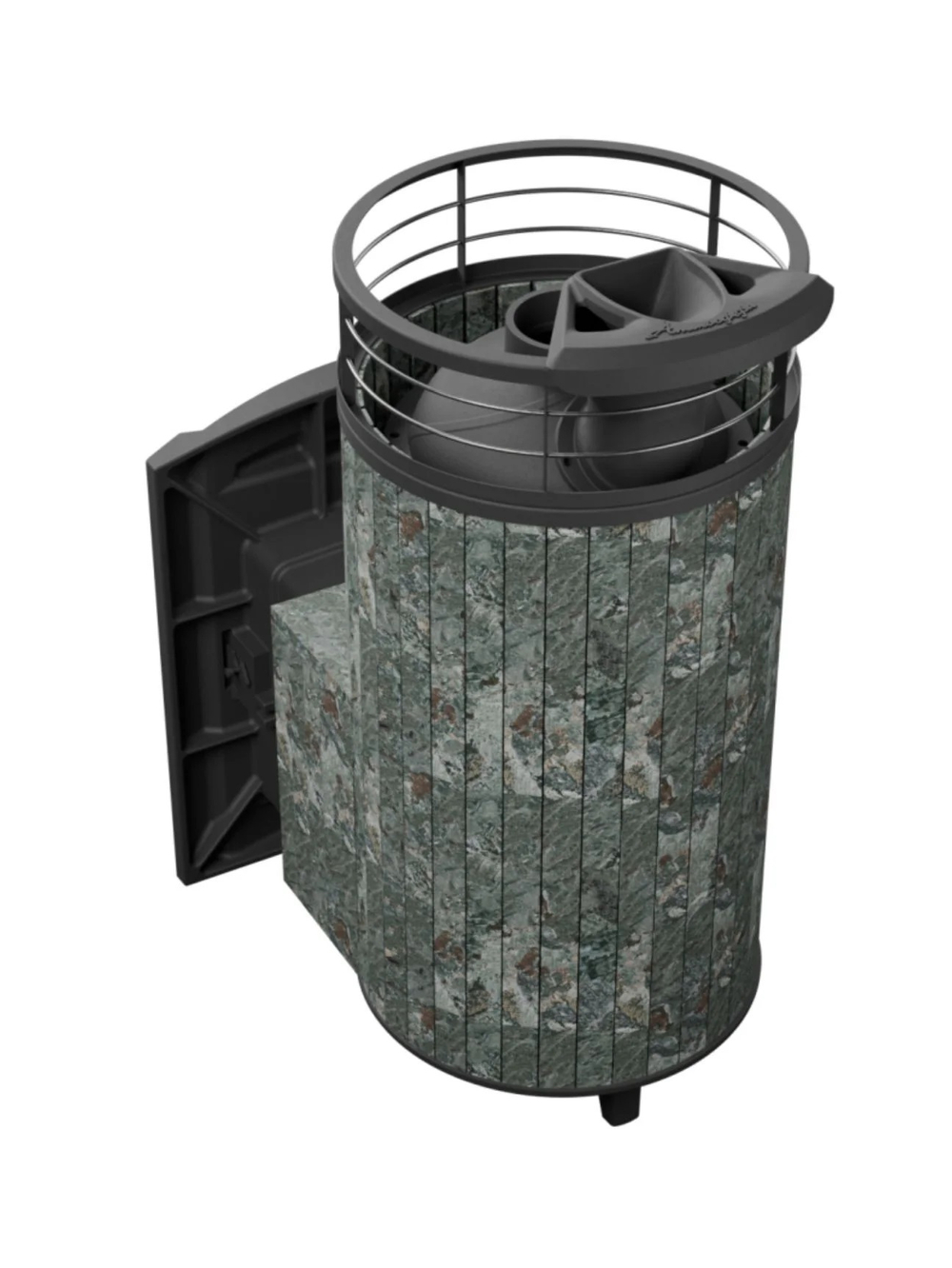 Печь банная «Атмосфера XL» Жадеит ламель+сетка с тоннелем