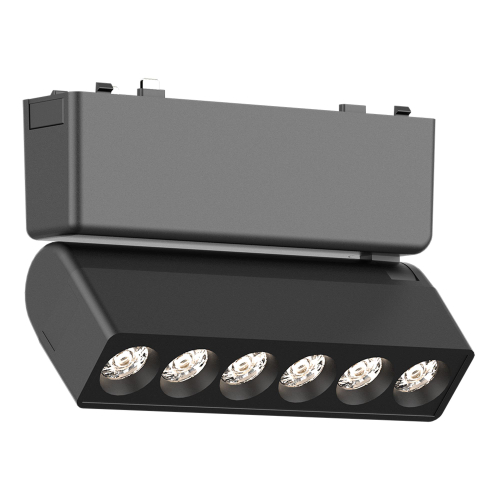 ST675.436.06 Магнитный трековый светильник Черный LED 1*6W 3000K 360Lm Ra>90 IP20 L122xW26xH80 48V