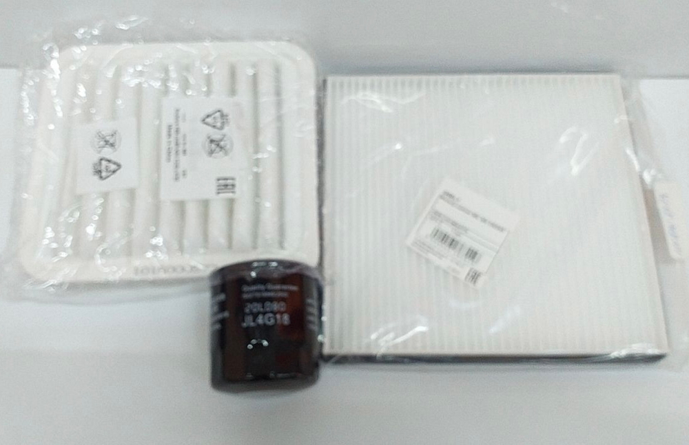 Комплект фильтров (воздушный + салонный + масляный) для Geely MK, MK Cross 1016000577/1018002773/1106013221