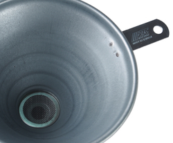 Воронка 140мм металлическая (гибкий слив) L=370мм JTC