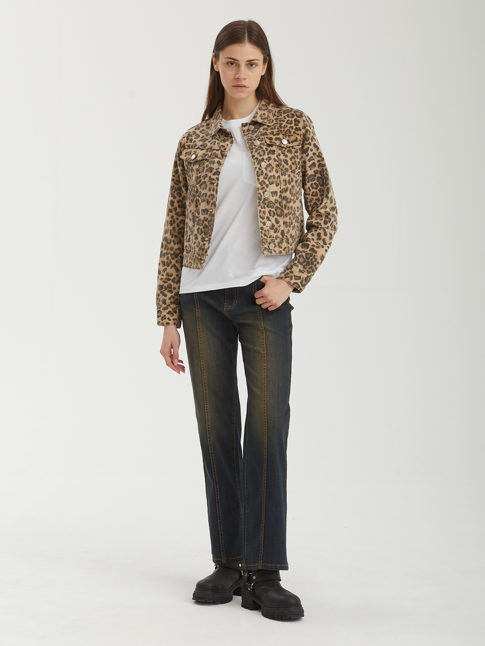 Женская Куртка Leopard Trucker