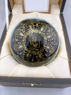 Шар новогодний с логотипом или по индивидуальному сюжету (ручная роспись)