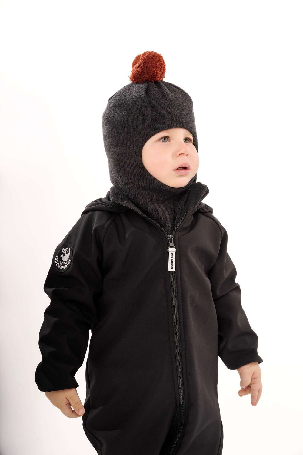 Комбинезон демисезонный Softshell (черный)
